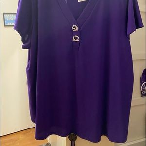89th Madison purple blouse size 2x